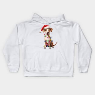 Christmas Italian Greyhound Kids Hoodie